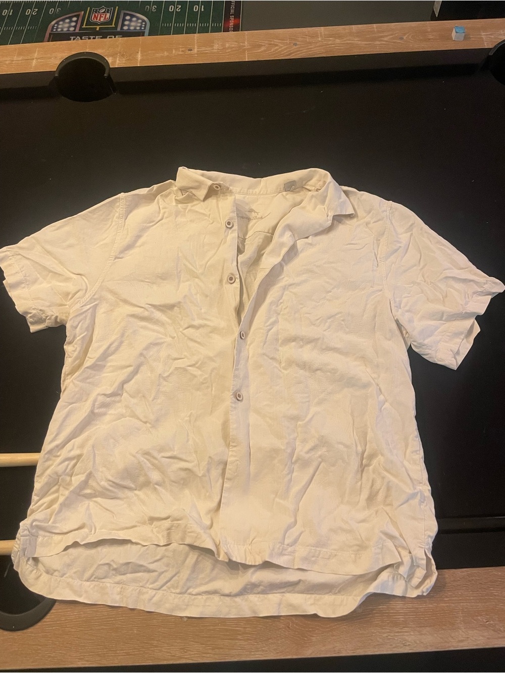 Tommy Bahama Men's Short-Sleeve Button-Down Shirt in Off-White